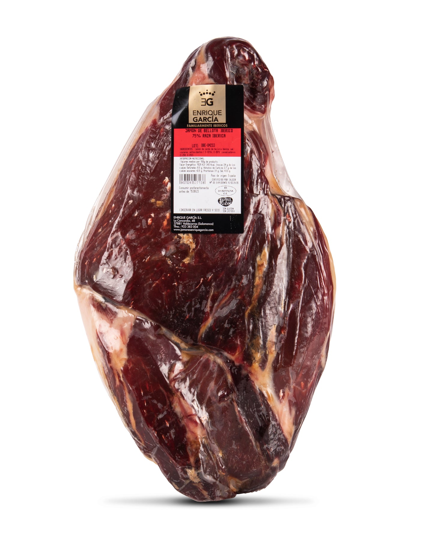 ハモンイベリコ・デ・ベジョータ イベリコ種75%(骨なしブロック)Acorn-fed Iberian Ham 75% Iberian Breed (Boneless)