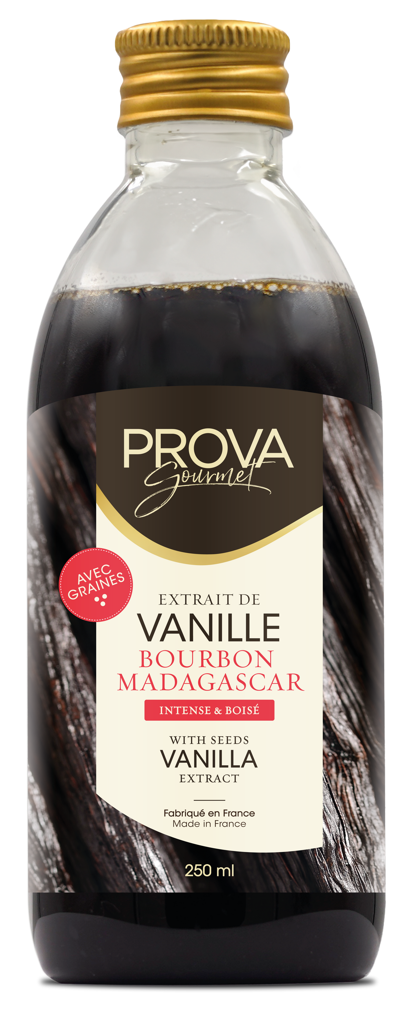 マダガスカル産 バニラエキス（シード入り）250mL  Madagascar Bourbon Vanilla Extract with seeds 250ml