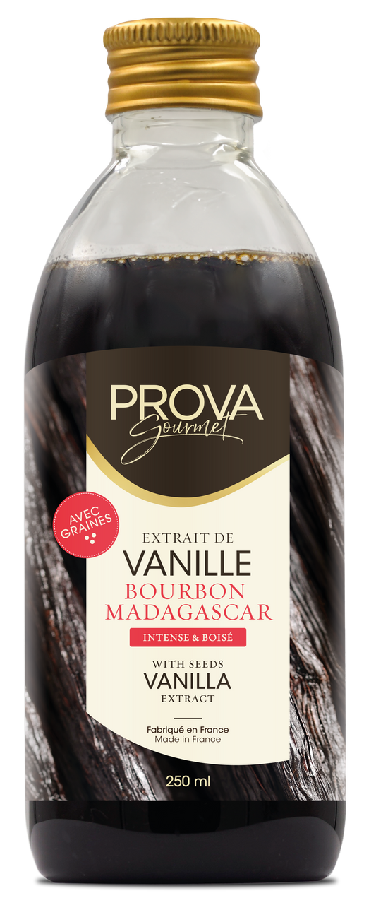 マダガスカル産 バニラエキス（シード入り）250mL  Madagascar Bourbon Vanilla Extract with seeds 250ml