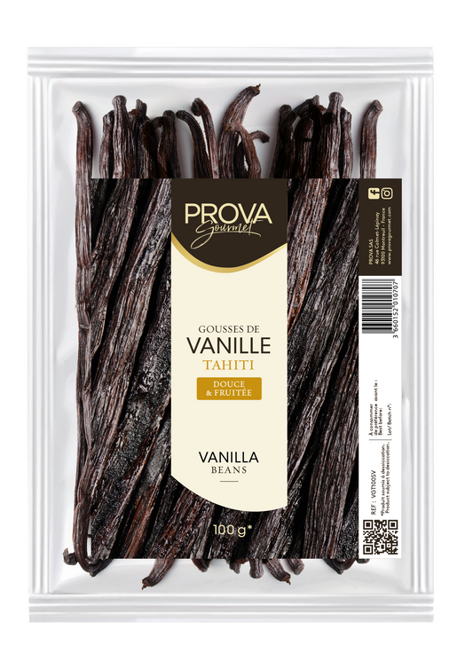 タヒチ産バニラビーンズ　100g  Tahiti Vanilla Beans 100g Prova