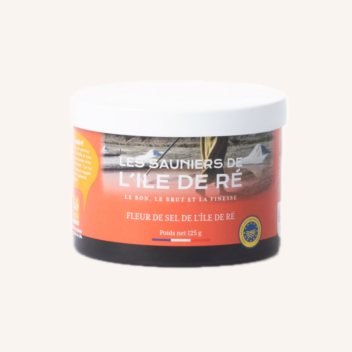 イル・ド・レ産　フルール・ド・セル（ボックス入）125g Fleur de sel box 125g