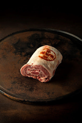 冷凍乳飲み仔羊ショートロイン（骨付き）Frozen Milk Fed Lamb Saddle with bone